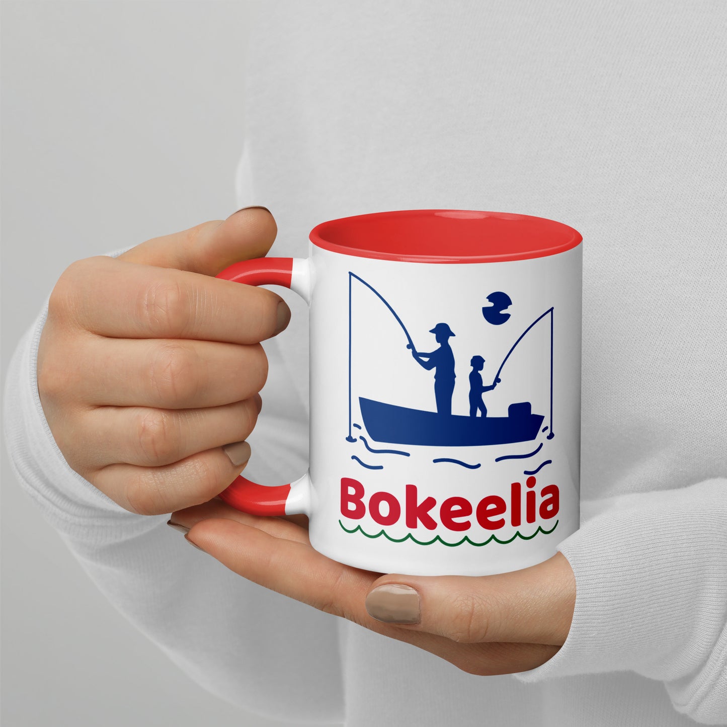 BOKEELIA FISHERMEN Mug with Color Inside - Bokeelia Florida Fishing Mugs