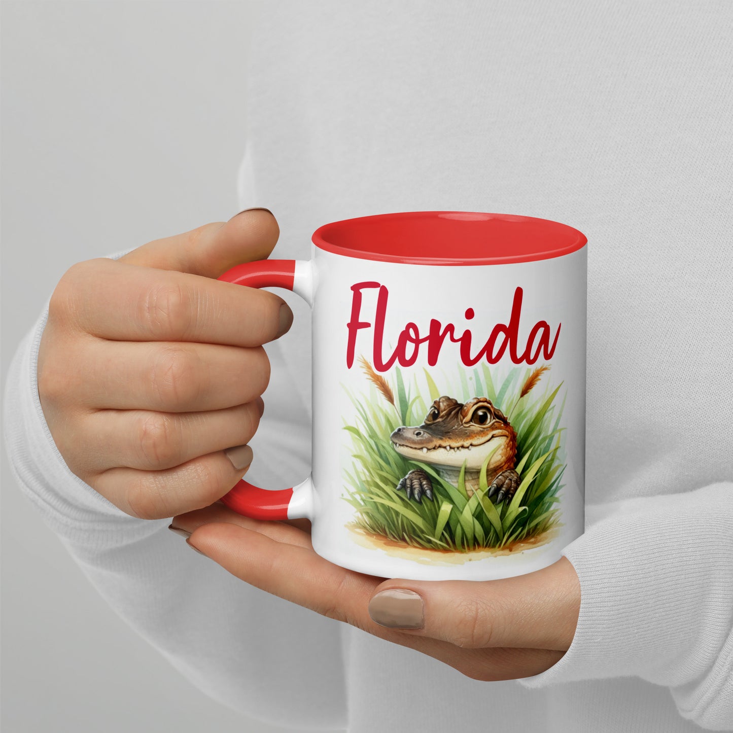 PLAYFUL ALLIGATOR Florida Mug - Florida Alligator Mugs