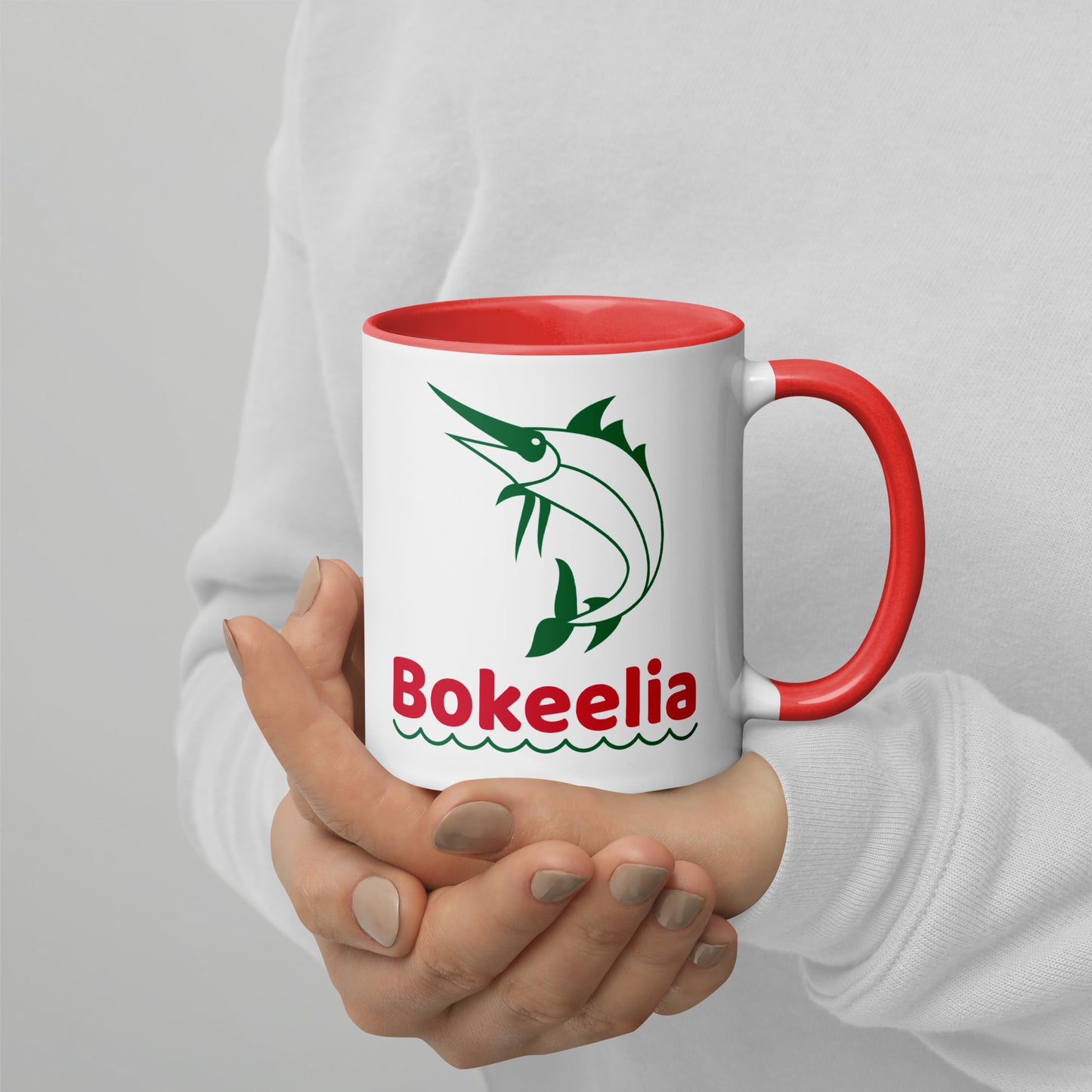 BOKEELIA MARLIN Mug with Color Inside - Bokeelia Florida Mugs