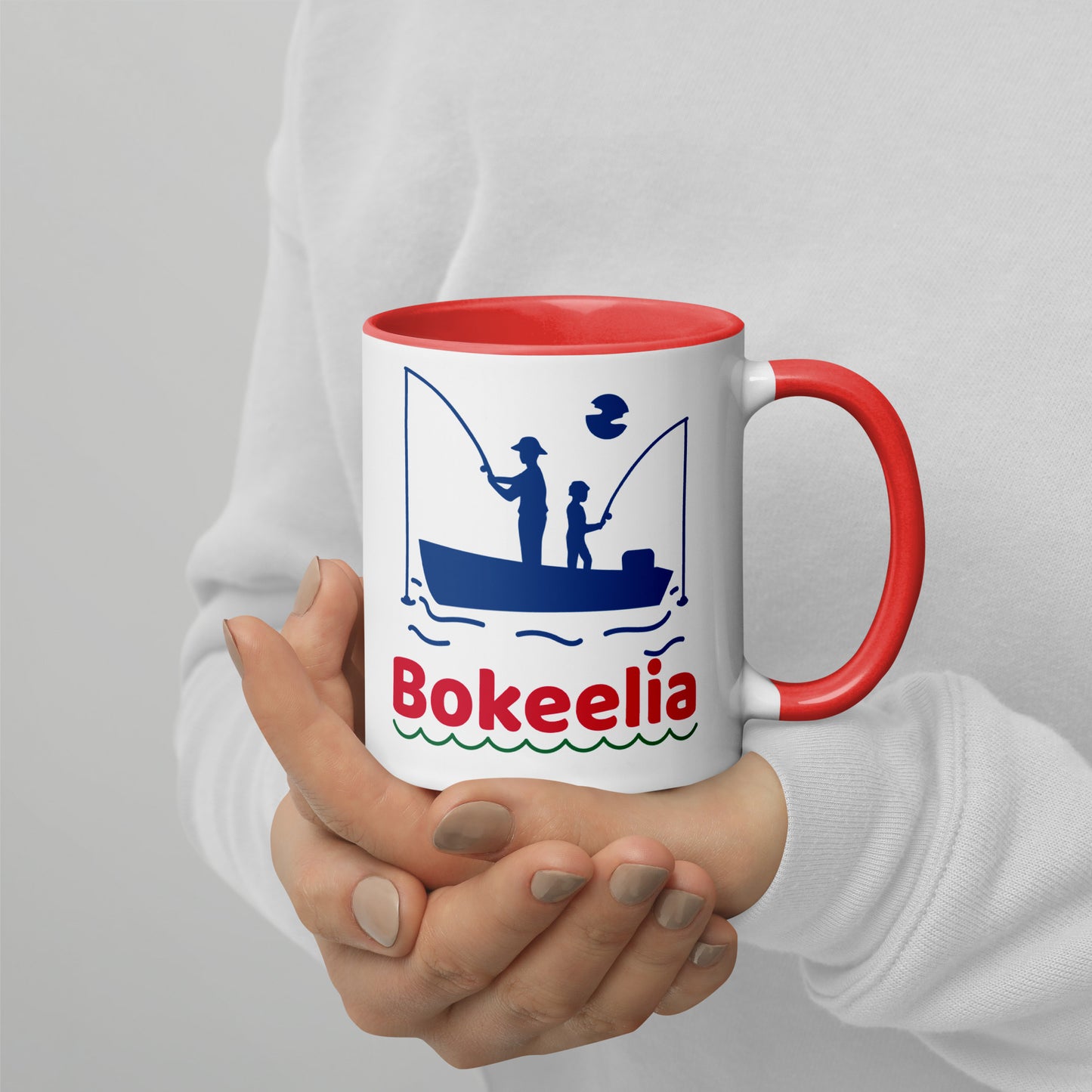 BOKEELIA FISHERMEN Mug with Color Inside - Bokeelia Florida Fishing Mugs