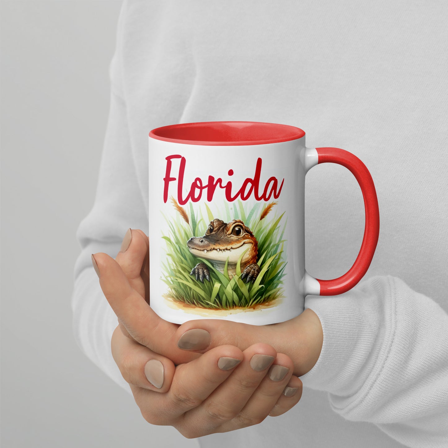 PLAYFUL ALLIGATOR Florida Mug - Florida Alligator Mugs