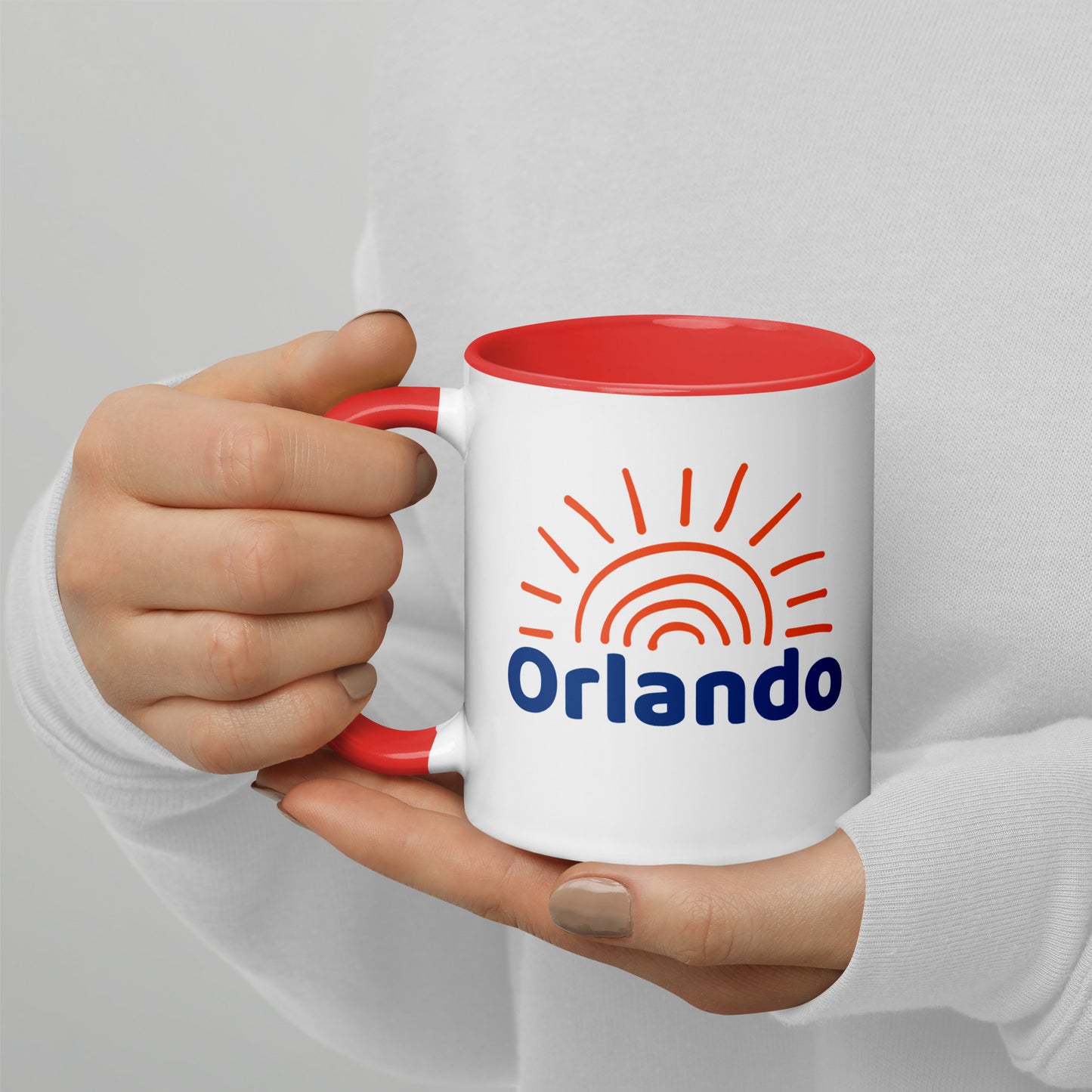 ORLANDO SUNSHINE Mug with Color Inside - Orlando Florida Sun Mugs