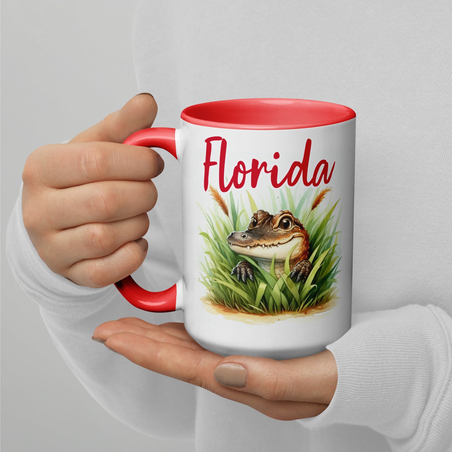 PLAYFUL ALLIGATOR Florida Mug - Florida Alligator Mugs