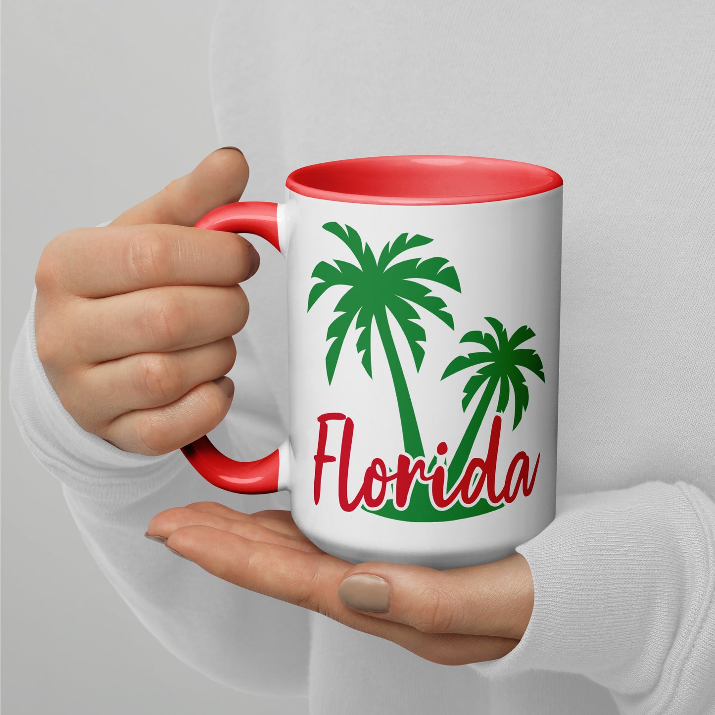 FLORIDA PALM TREES Mug - Florida Palm Tree Mugs - FL Palm Tree Mugs V2U