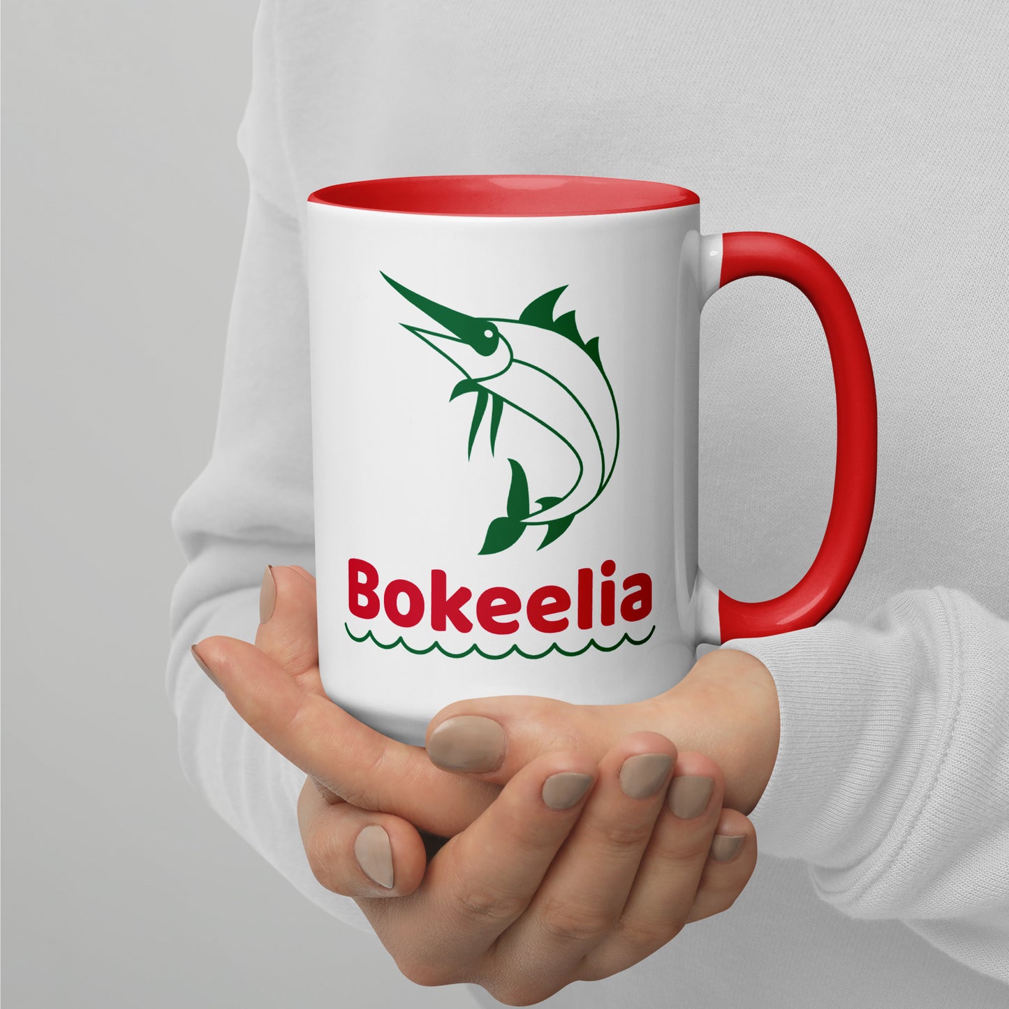 BOKEELIA MARLIN Mug with Color Inside - Bokeelia Florida Mugs