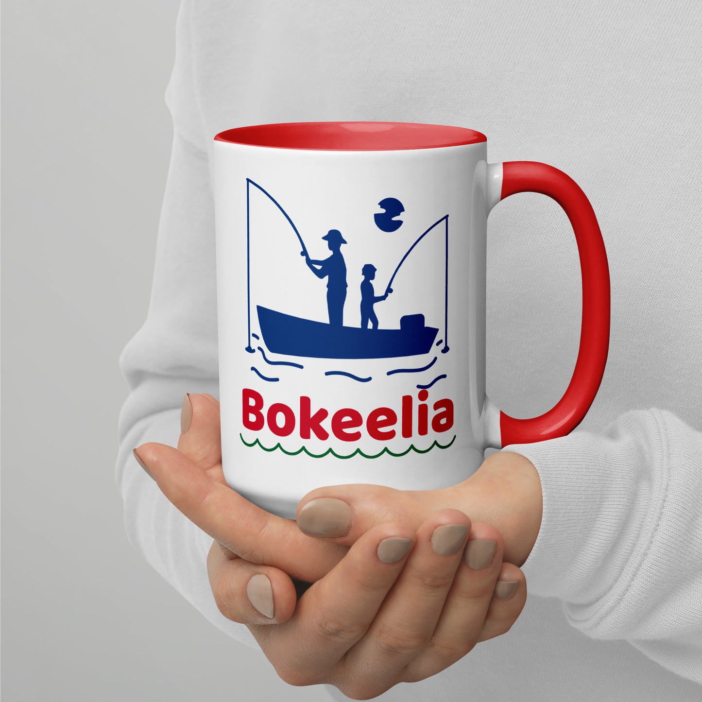 BOKEELIA FISHERMEN Mug with Color Inside - Bokeelia Florida Fishing Mugs