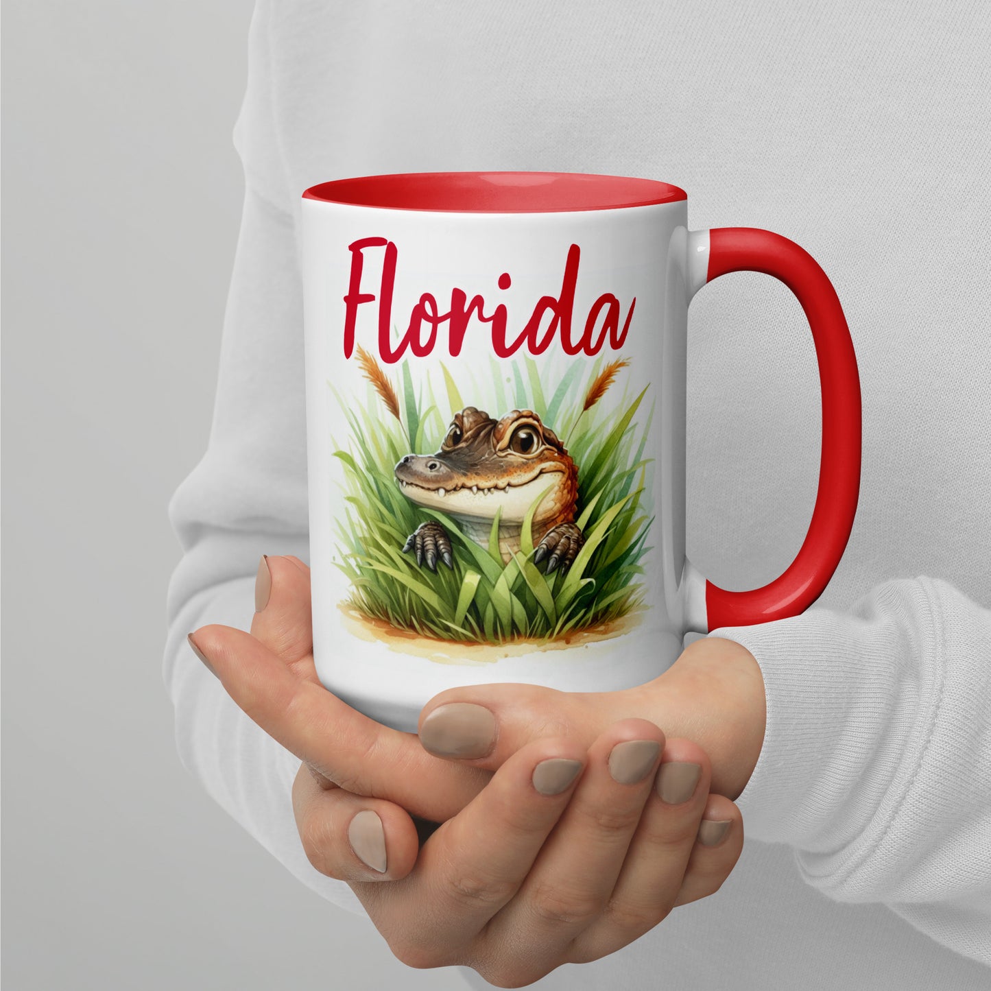 PLAYFUL ALLIGATOR Florida Mug - Florida Alligator Mugs