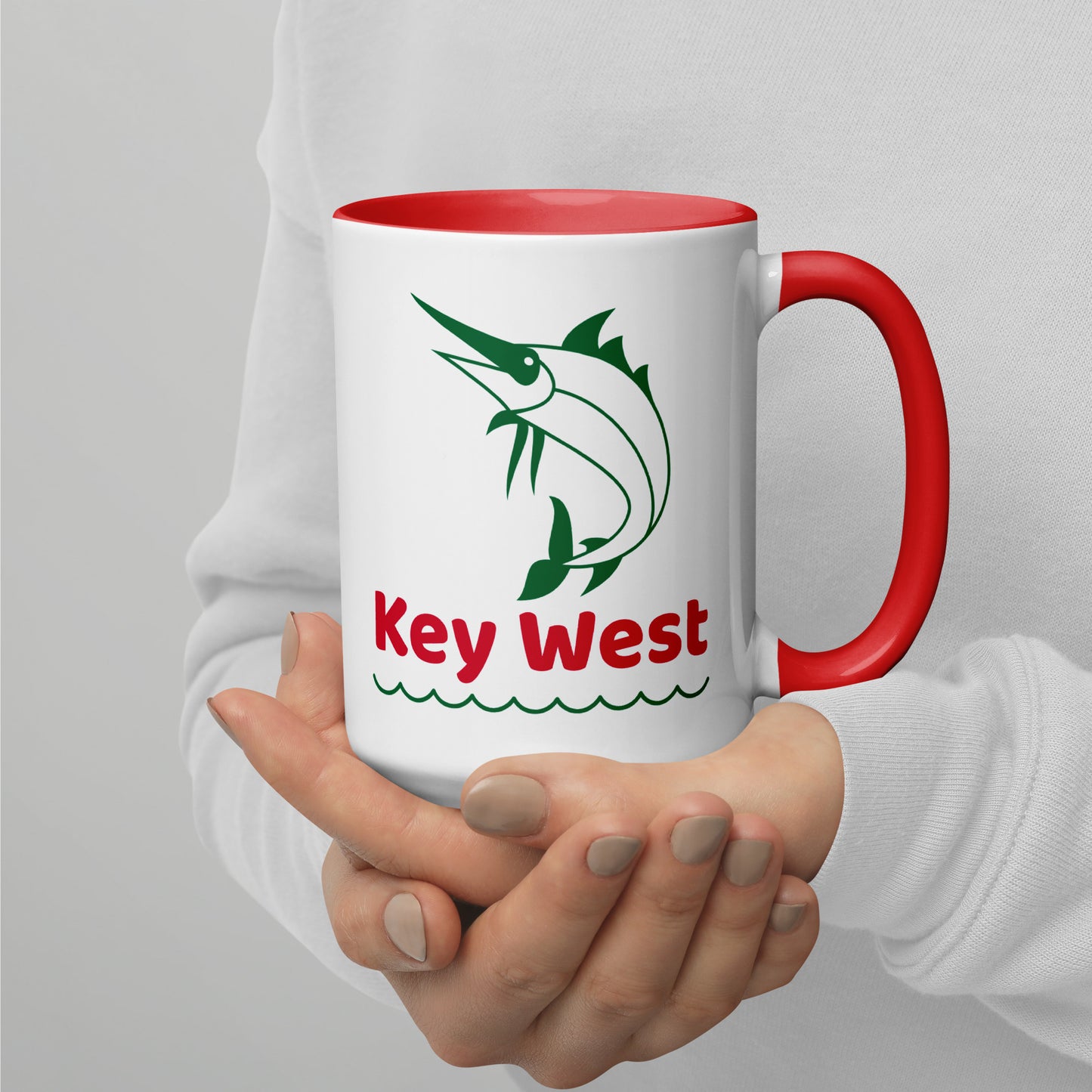 KEY WEST MARLIN Mug with Color Inside - Key West Florida Mugs