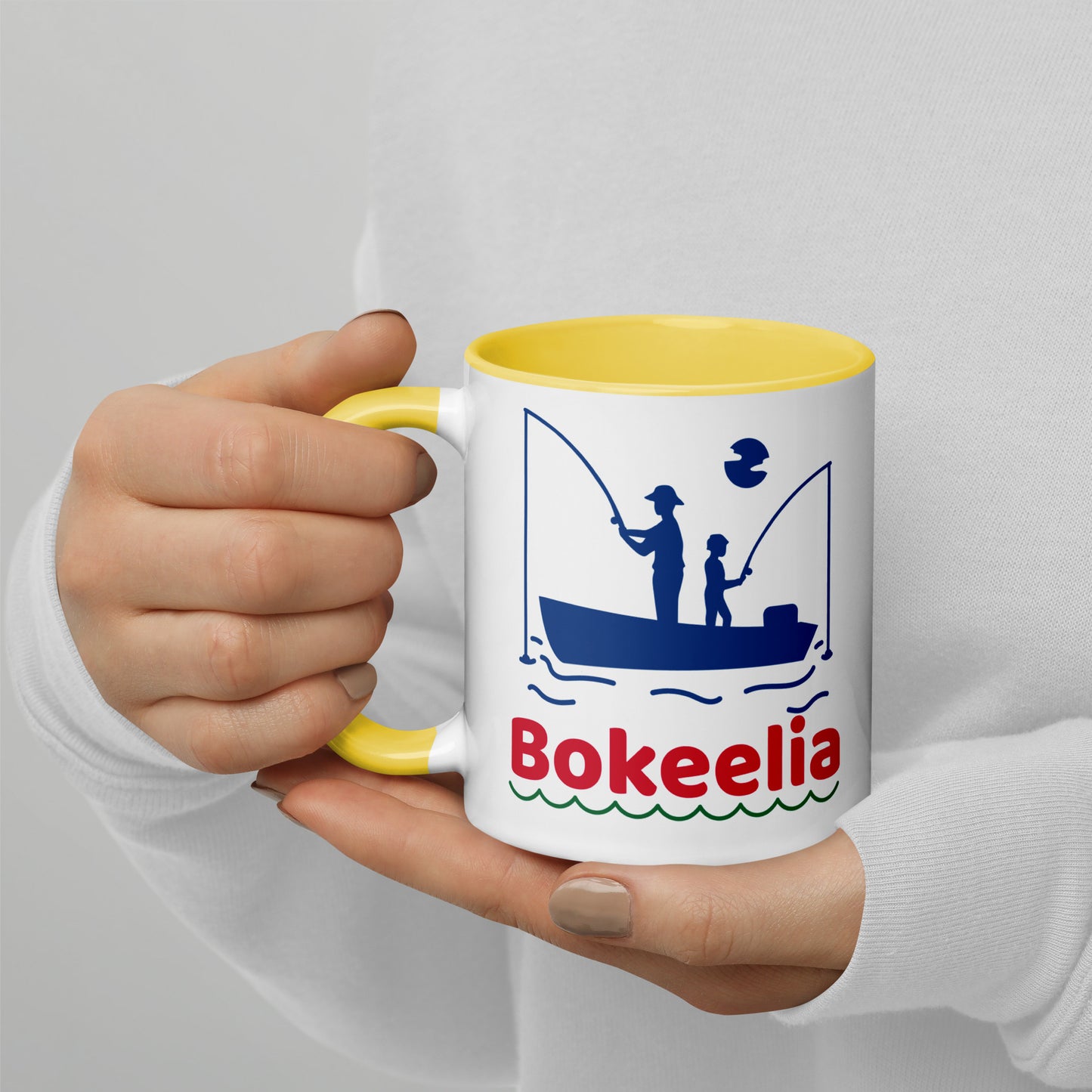 BOKEELIA FISHERMEN Mug with Color Inside - Bokeelia Florida Fishing Mugs
