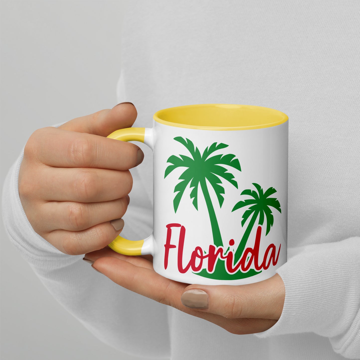 FLORIDA PALM TREES Mug - Florida Palm Tree Mugs - FL Palm Tree Mugs V2U