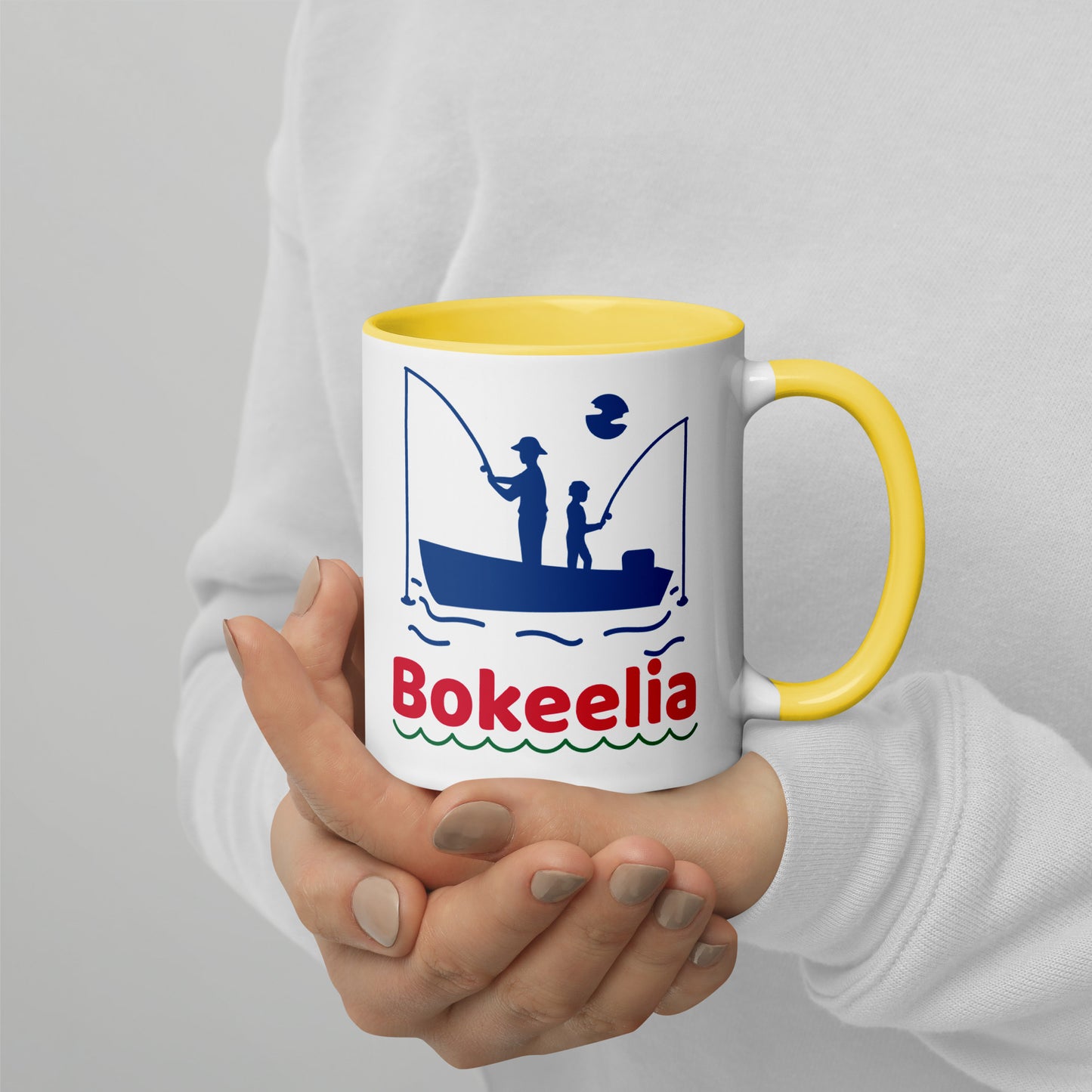 BOKEELIA FISHERMEN Mug with Color Inside - Bokeelia Florida Fishing Mugs