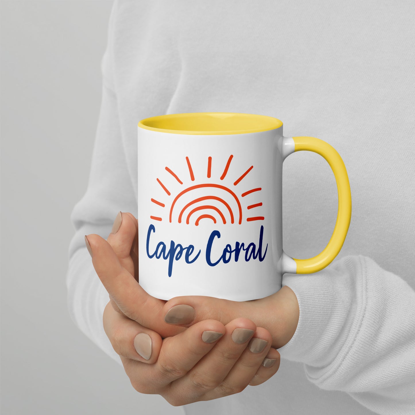 CAPE CORAL FLORIDA SUNSHINE MUG - Cape Coral Florida Mug with Sunshine - Cape Coral Coffee Mugs