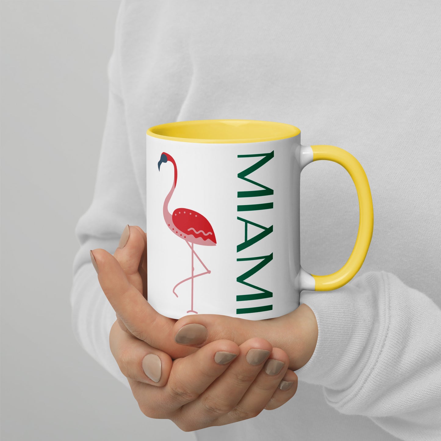 MIAMI Flamingo Mug - Miami Mugs - Miami Flamingo Coffee Mug - Miami Florida Mugs