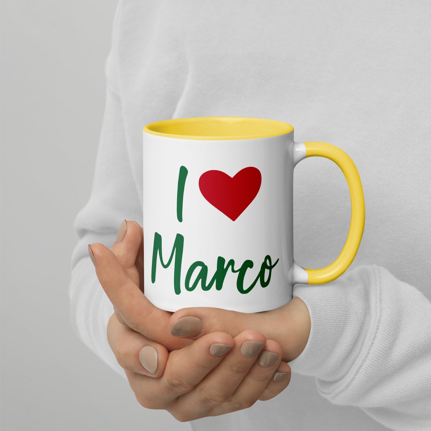 I LOVE MARCO Florida Mug with Color Inside - I Love Marco Florida Mugs
