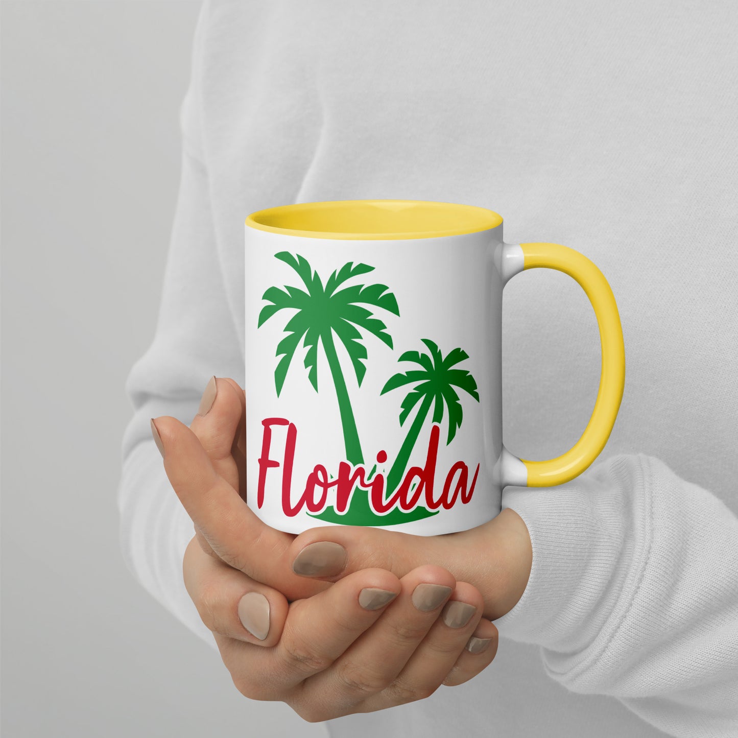 FLORIDA PALM TREES Mug - Florida Palm Tree Mugs - FL Palm Tree Mugs V2U