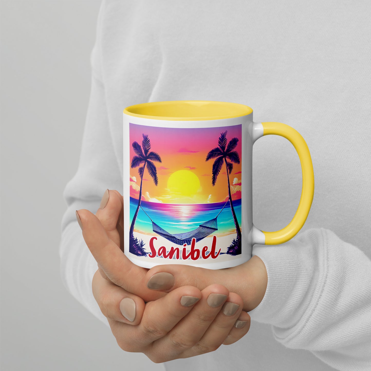 SANIBEL Florida Mug - Sanibel Island Mug Florida Palm Trees
