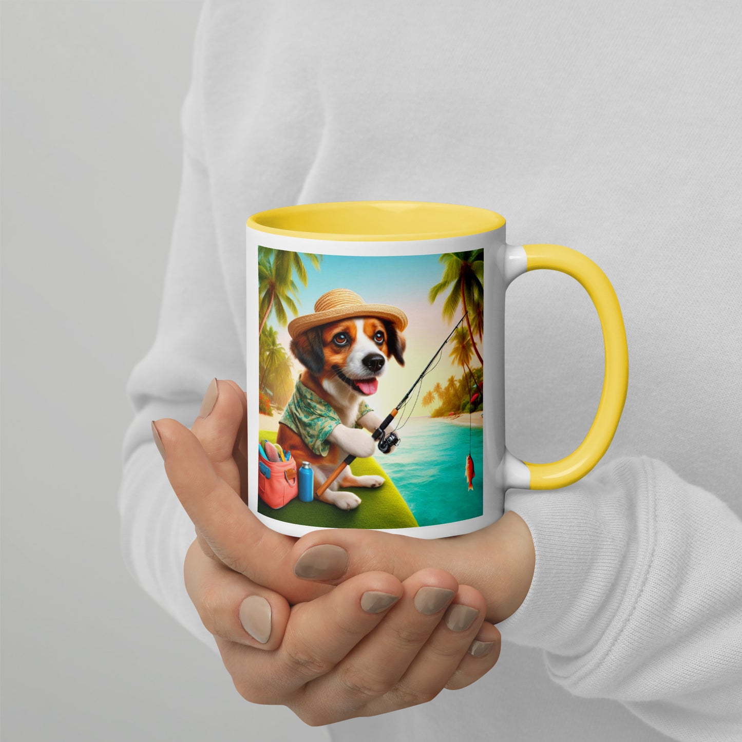 DOG FISHING MUG Florida - Dog Fishing in Florida Mug