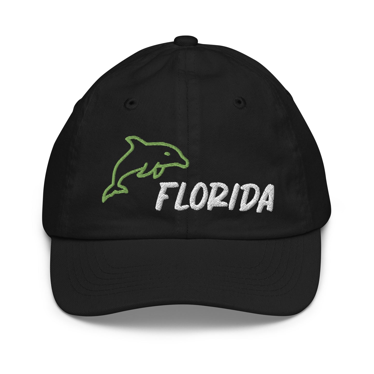 FLORIDA YOUTH BASEBALL HAT W/ DOLPHIN - Youth / Kids / Child Baseball Cap