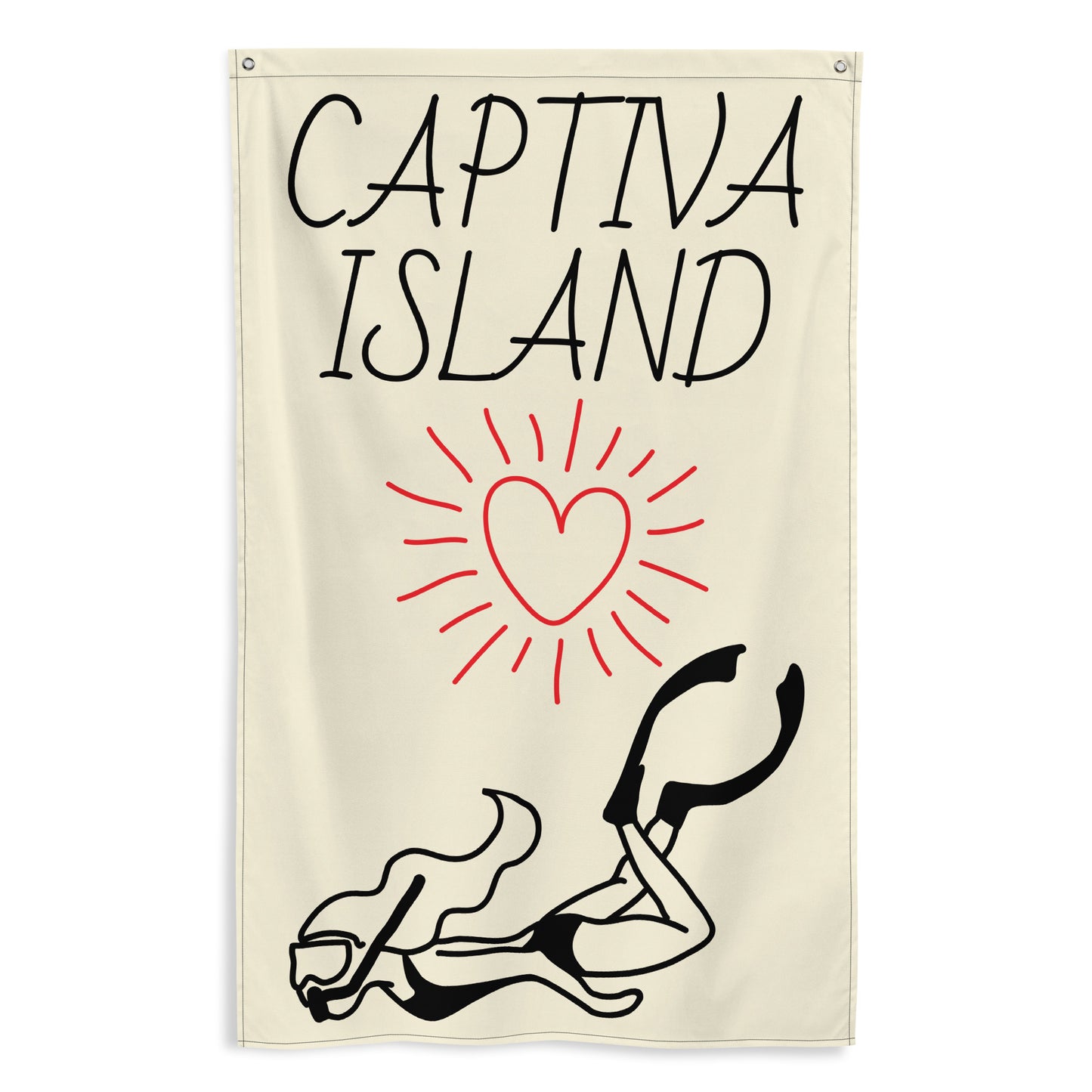 CAPTIVA ISLAND FLAG - CUSTOM FLORIDA INTERIOR DECOR