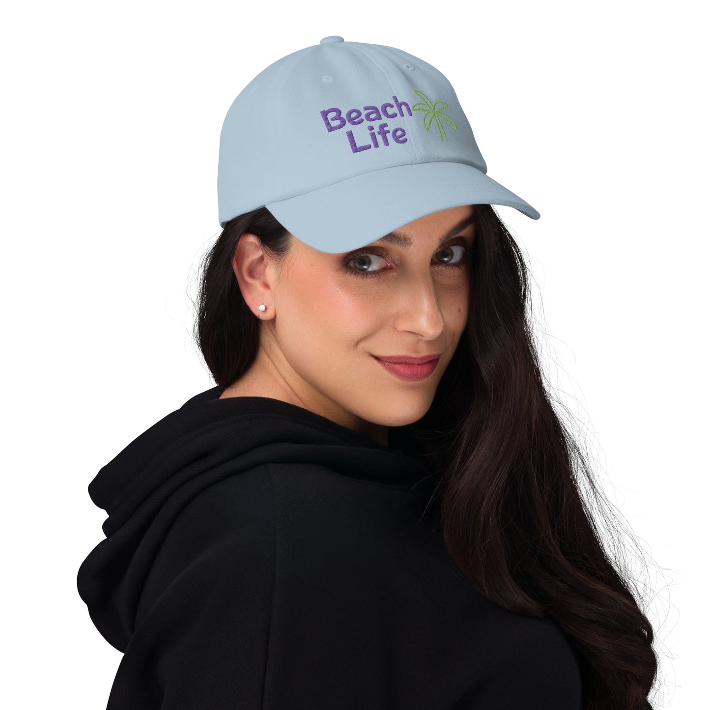 BEACH LIFE W/ PALM TREE - Classic Dad Hat