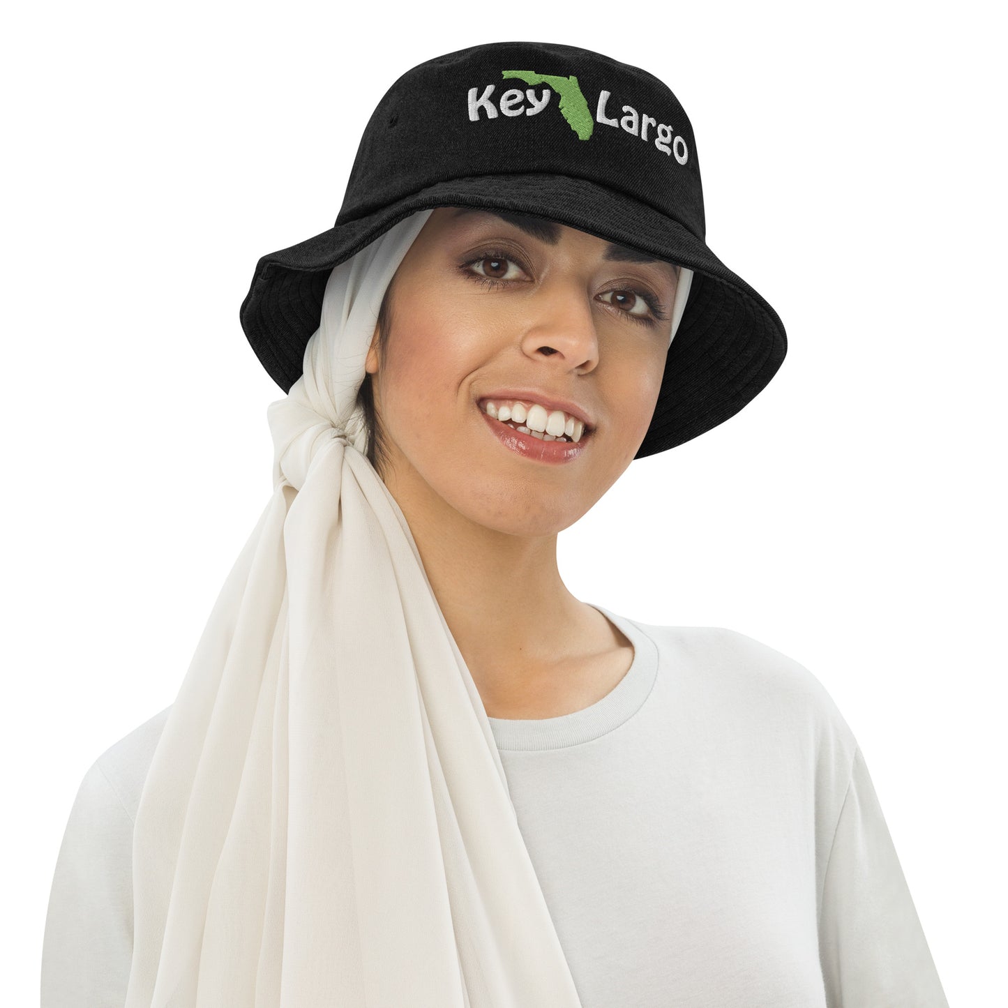 KEY LARGO FLORIDA - Denim bucket hat