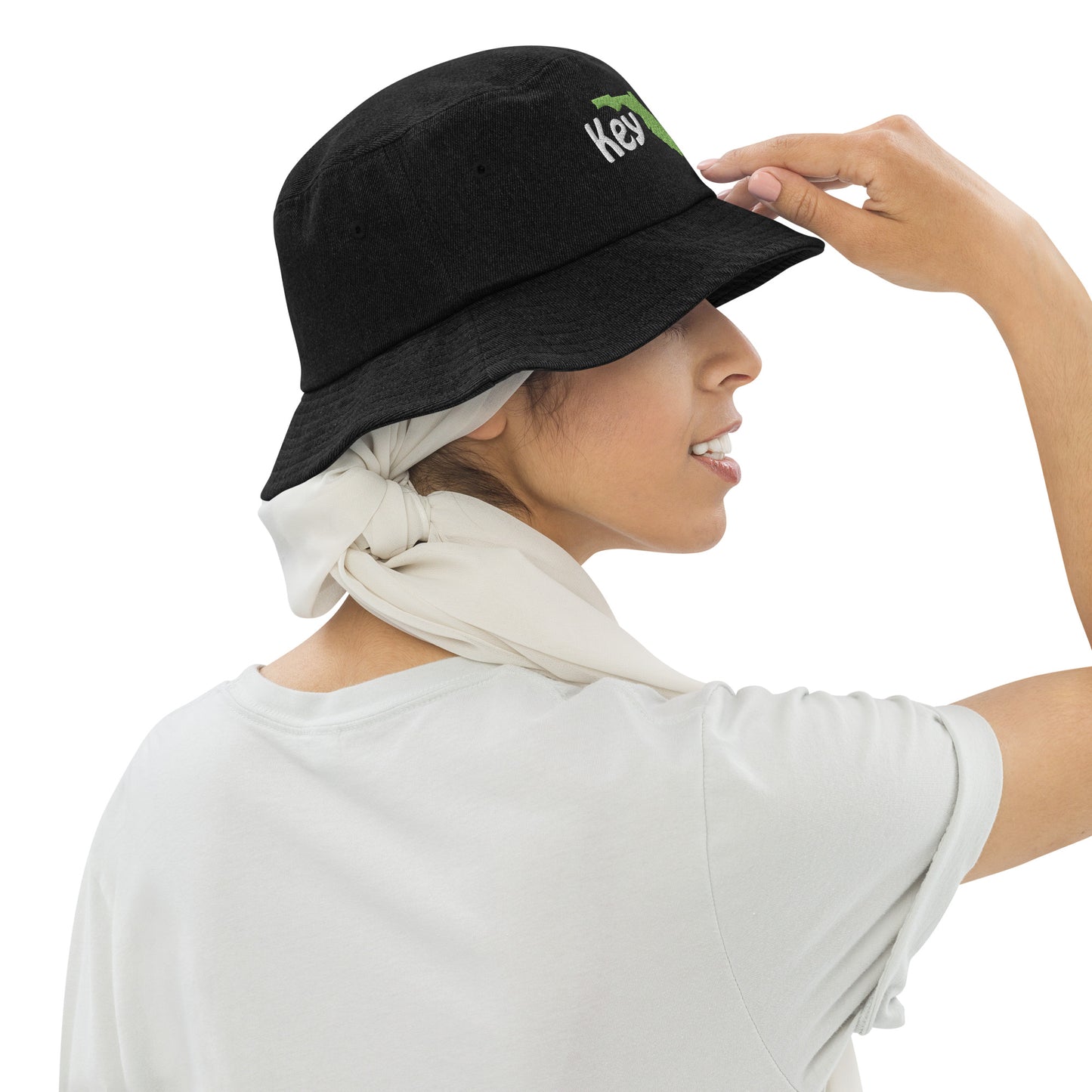 KEY LARGO FLORIDA - Denim bucket hat