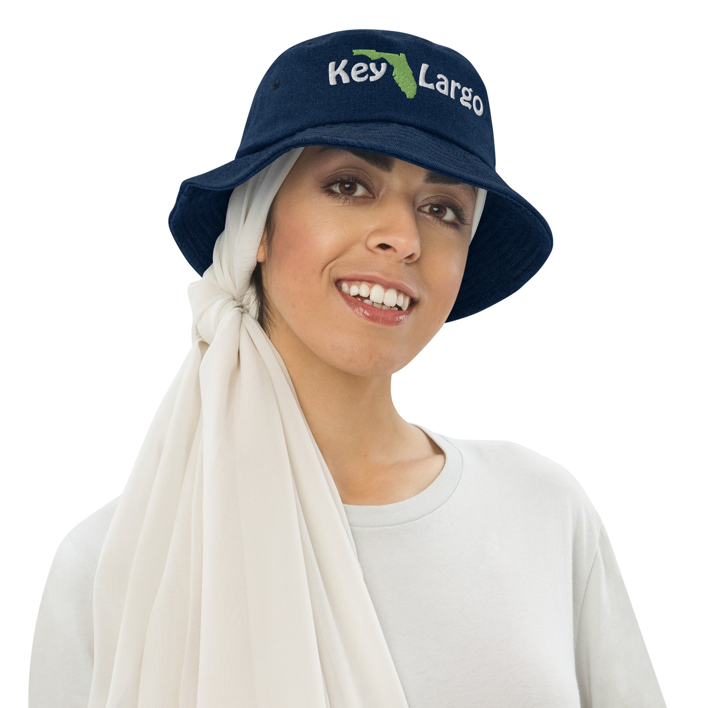 KEY LARGO FLORIDA - Denim bucket hat
