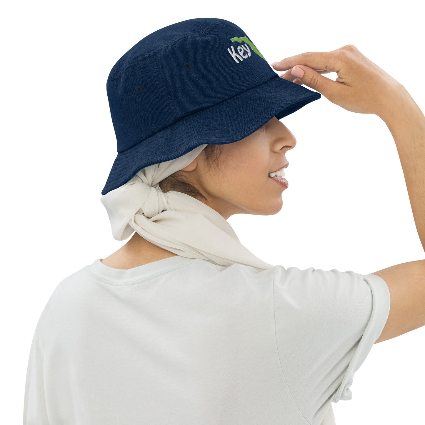 KEY LARGO FLORIDA - Denim bucket hat