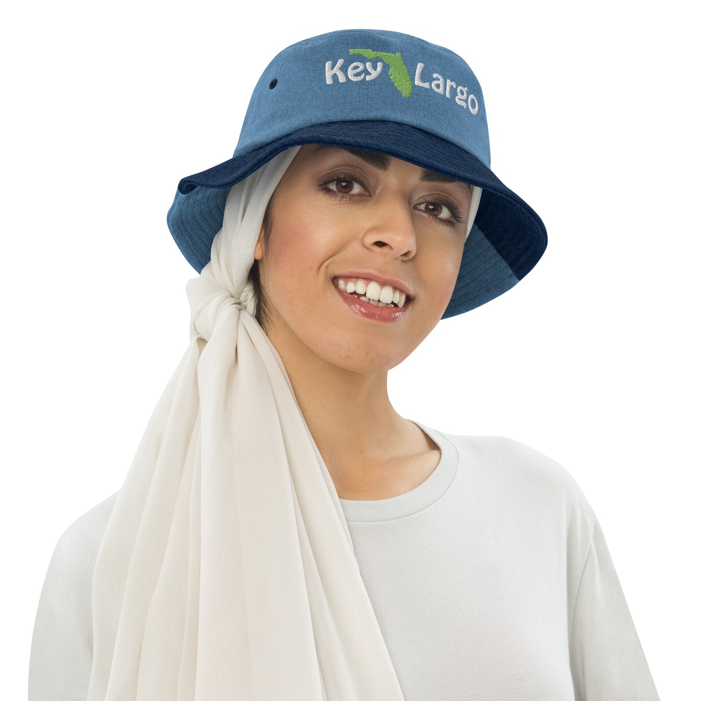 KEY LARGO FLORIDA - Denim bucket hat