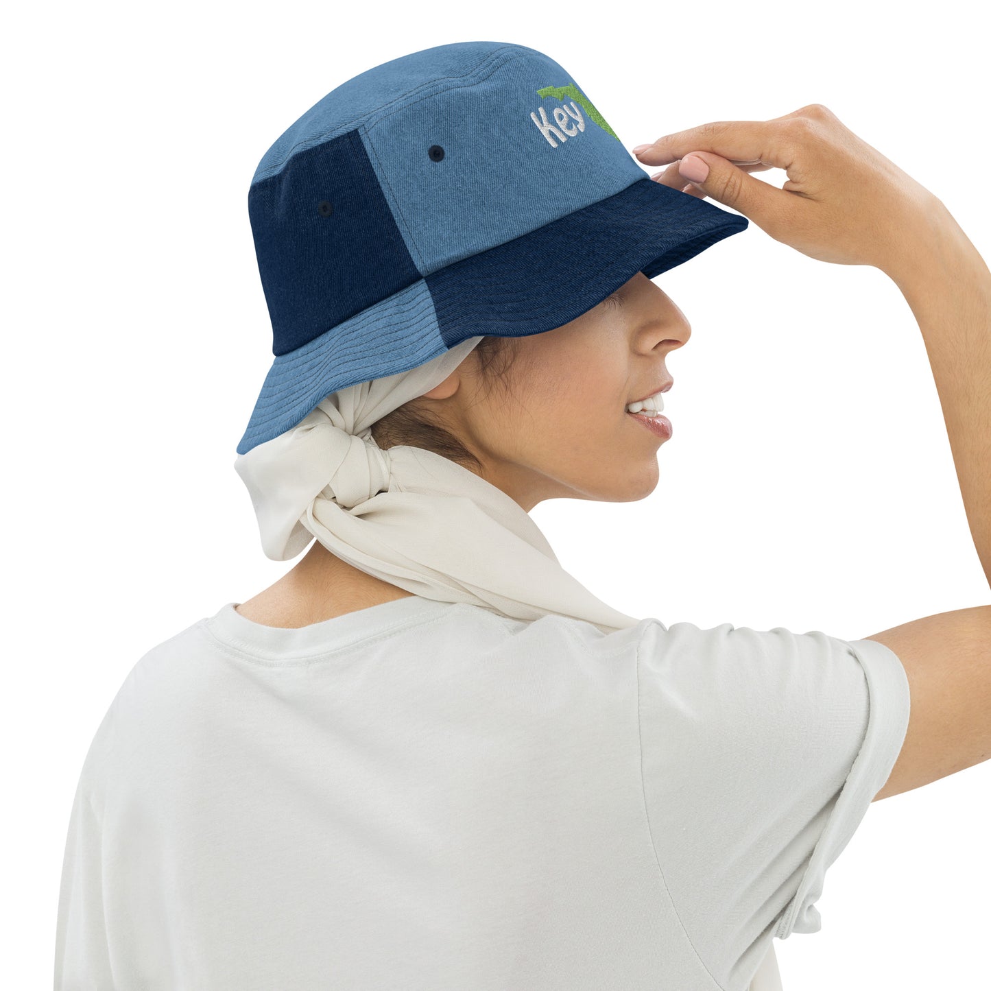 KEY LARGO FLORIDA - Denim bucket hat
