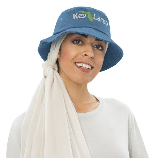 KEY LARGO FLORIDA - Denim bucket hat