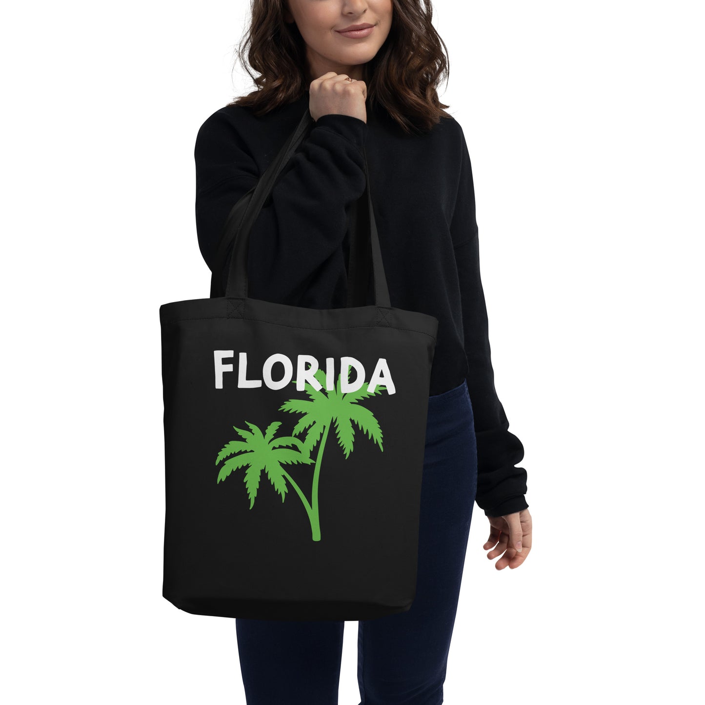 FLORIDA W/ PALM TREES  - Eco Tote Bag