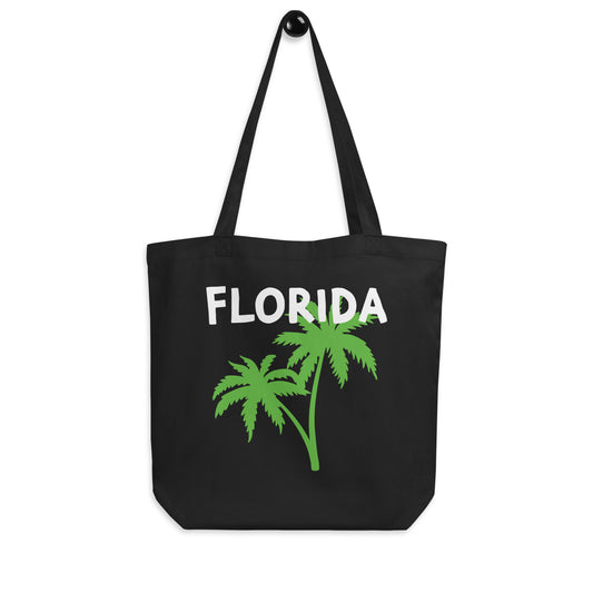 FLORIDA W/ PALM TREES  - Eco Tote Bag