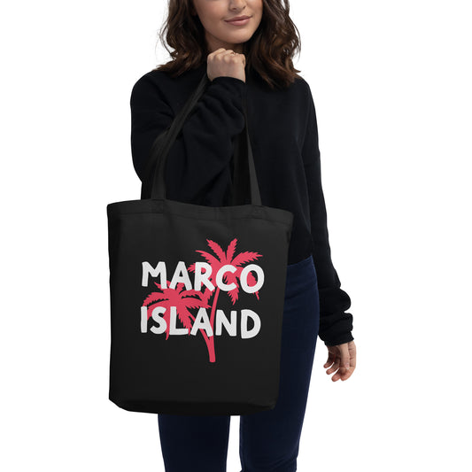 MARCO ISLAND W/ PALM TREES - Eco Tote Bag