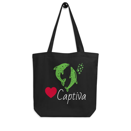 CAPTIVA ISLAND FLORIDA W/ DOLPHINS - Custom Eco Tote Bag
