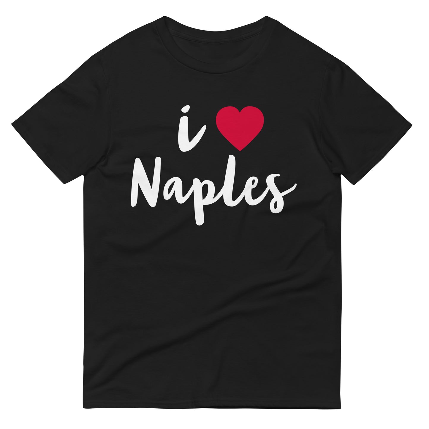 I LOVE NAPLES W/ HEART - Short-Sleeve T-Shirt - Unisex Lightweight T-Shirt | Gildan 980
