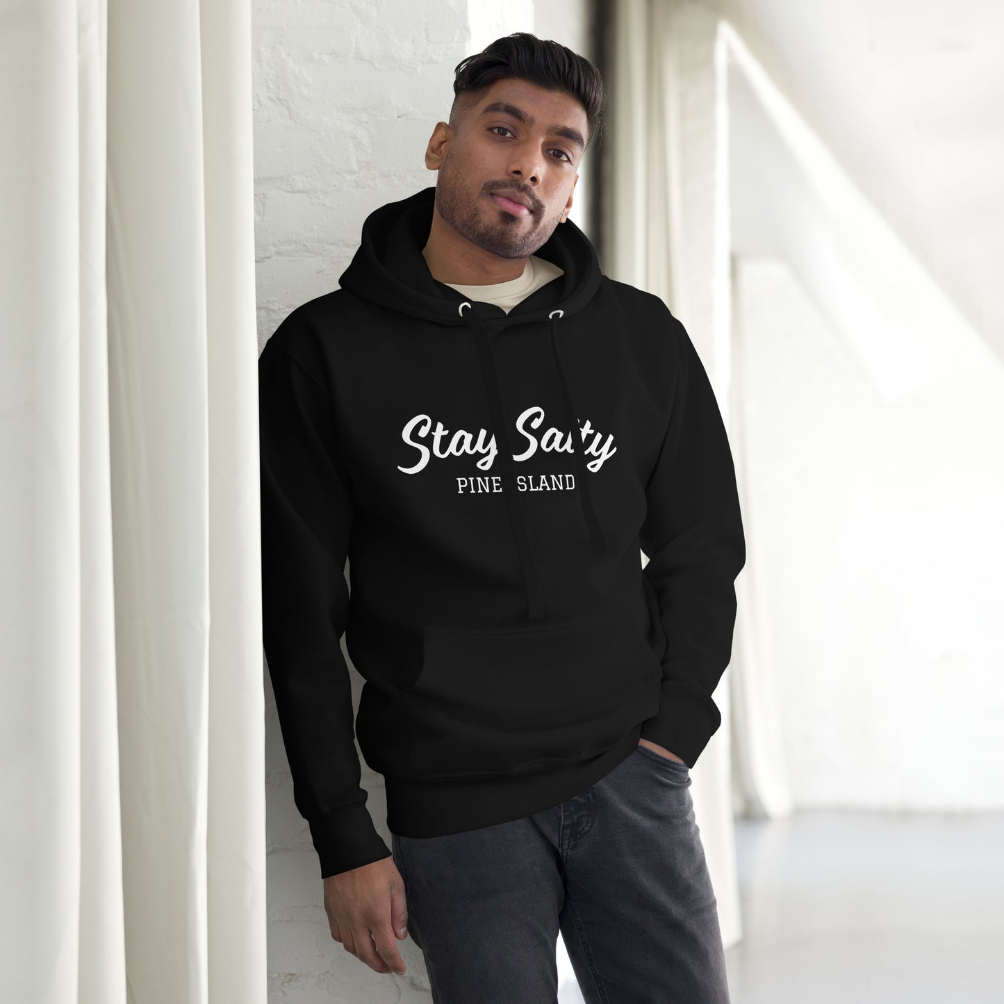 STAY SALTY - PINE ISLAND FLORIDA HOODIE - Unisex Premium Hoodie - Cotton Heritage M2580