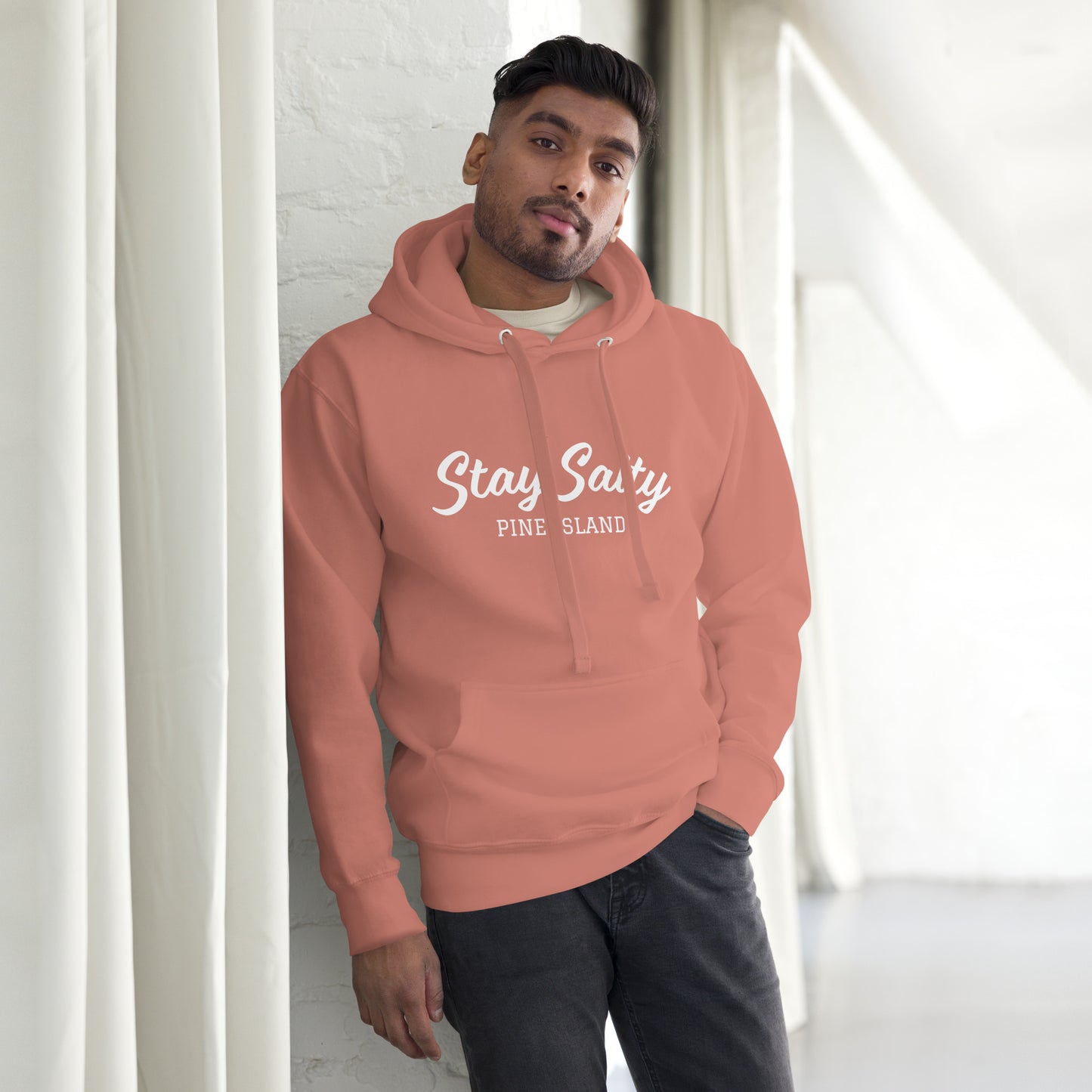 STAY SALTY - PINE ISLAND FLORIDA HOODIE - Unisex Premium Hoodie - Cotton Heritage M2580