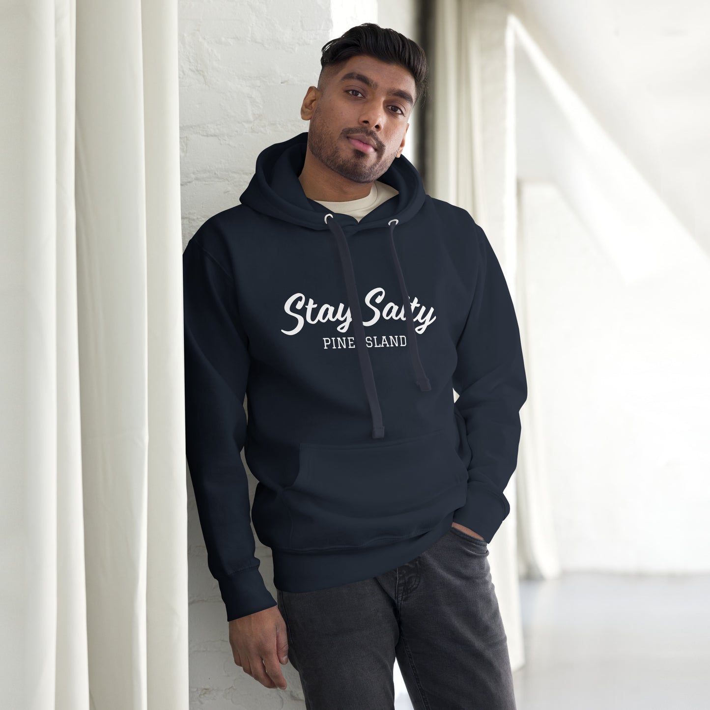 STAY SALTY - PINE ISLAND FLORIDA HOODIE - Unisex Premium Hoodie - Cotton Heritage M2580