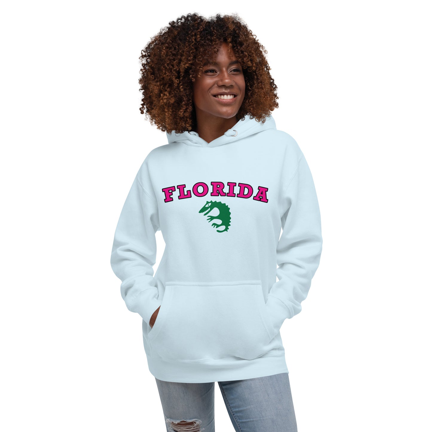 FLORIDA HOODIE W/ ALLIGATOR - Unisex Premium Hoodie - Cotton Heritage M2580