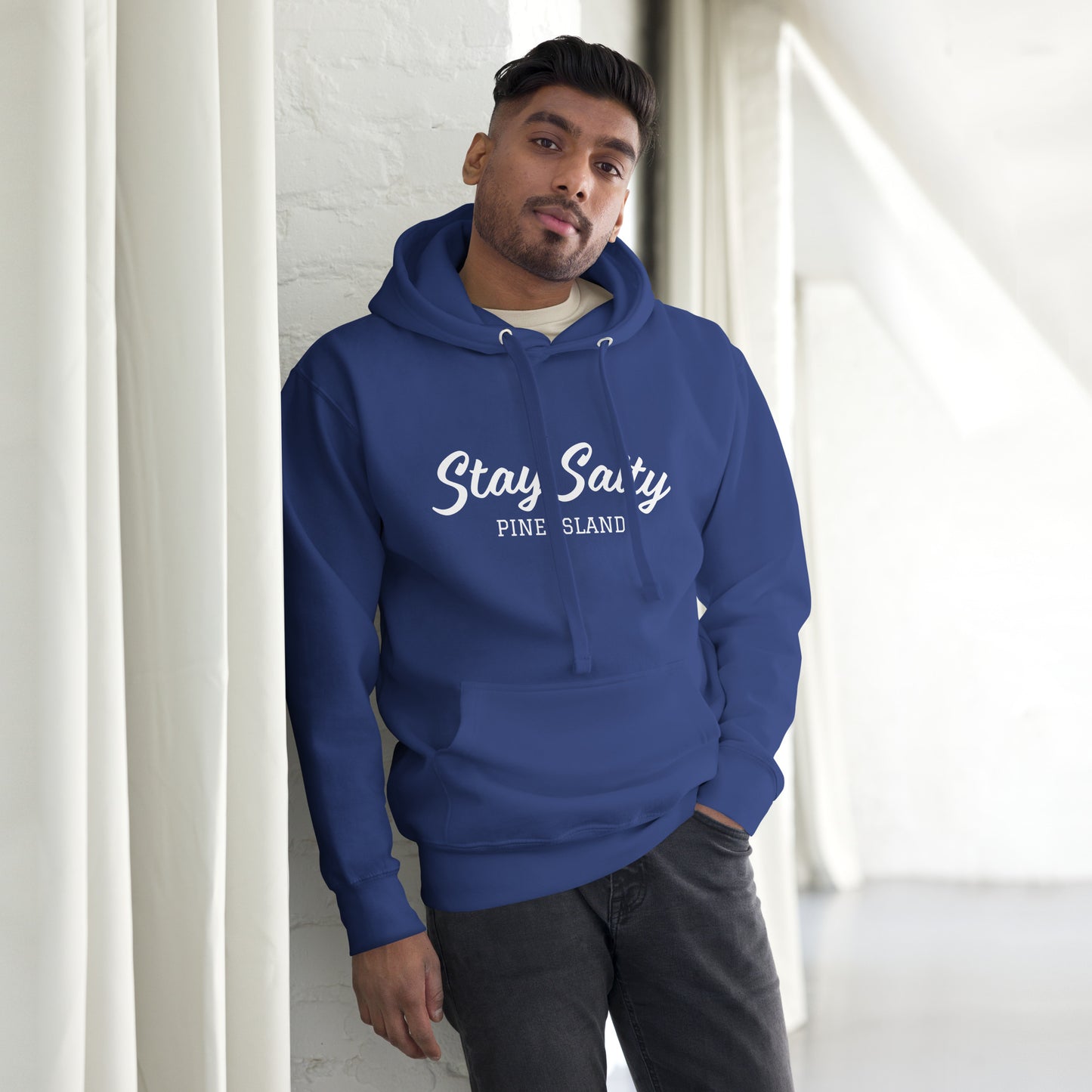 STAY SALTY - PINE ISLAND FLORIDA HOODIE - Unisex Premium Hoodie - Cotton Heritage M2580