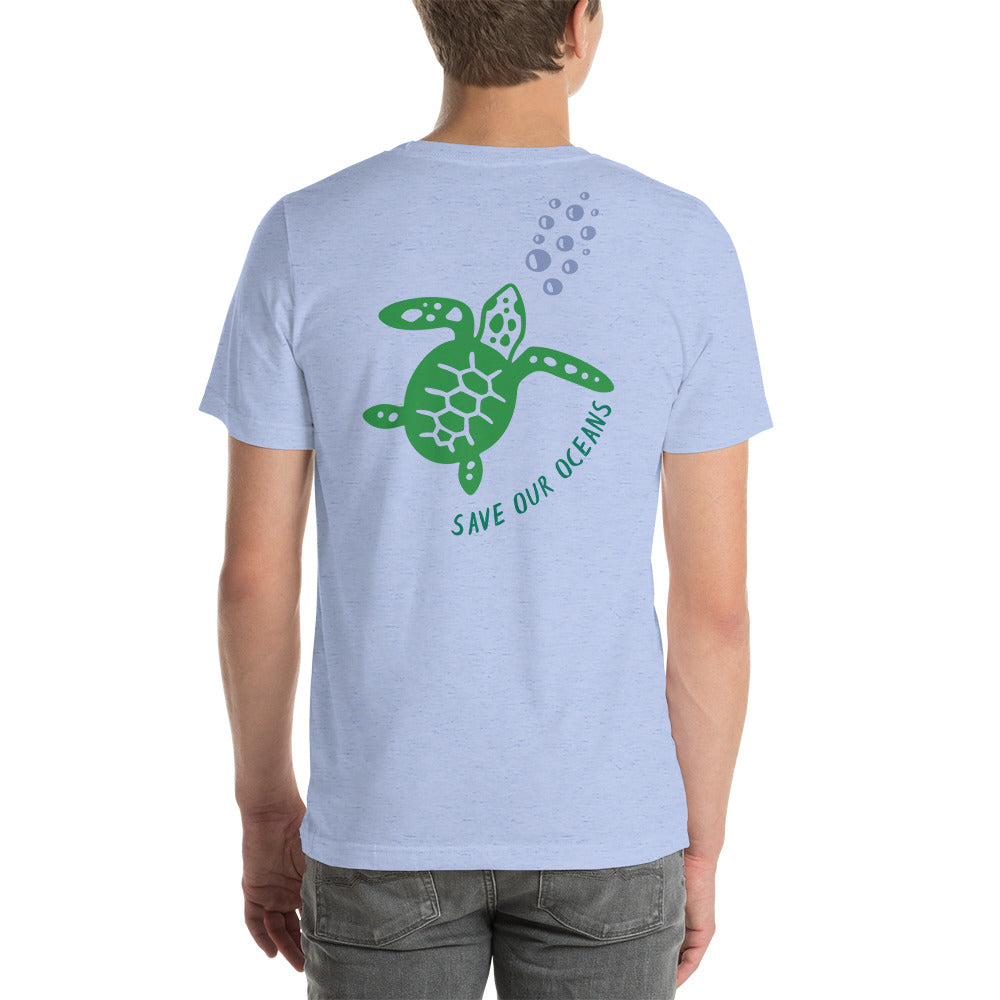 BEACH LIFE W/ SEA TURTLE BACK - Unisex t-shirt