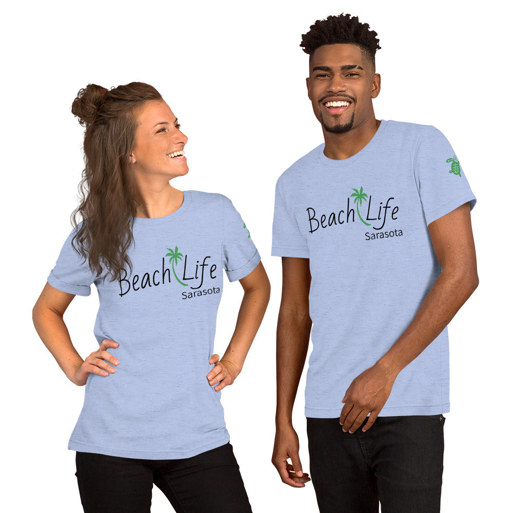 BEACH LIFE SARASOTA W/ SEA TURTLE - Unisex t-shirt