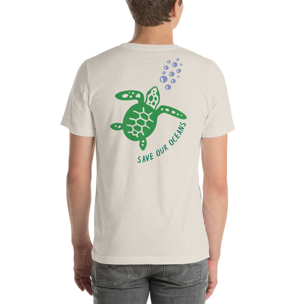 BEACH LIFE W/ SEA TURTLE BACK - Unisex t-shirt