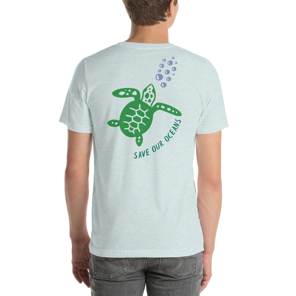BEACH LIFE W/ SEA TURTLE BACK - Unisex t-shirt