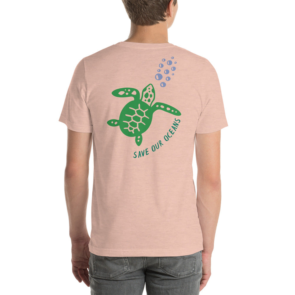 BEACH LIFE W/ SEA TURTLE BACK - Unisex t-shirt