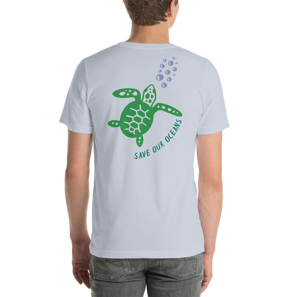 BEACH LIFE W/ SEA TURTLE BACK - Unisex t-shirt