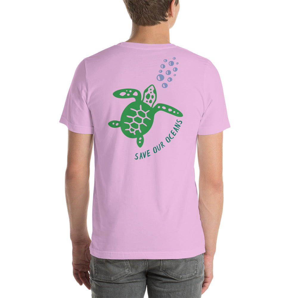 BEACH LIFE W/ SEA TURTLE BACK - Unisex t-shirt