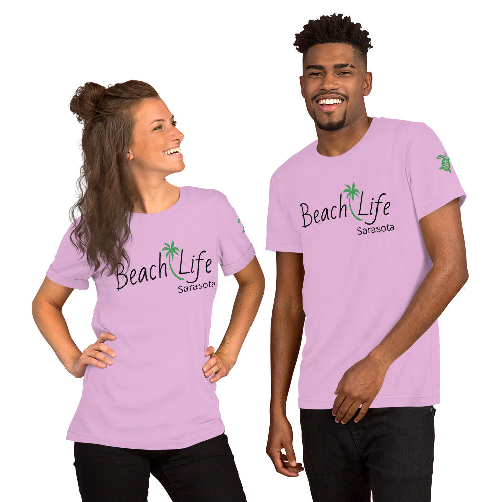 BEACH LIFE SARASOTA W/ SEA TURTLE - Unisex t-shirt
