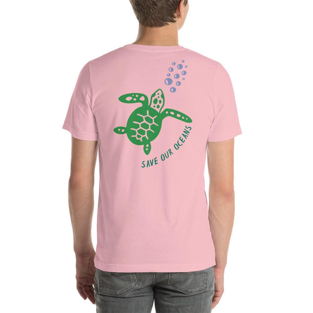 BEACH LIFE W/ SEA TURTLE BACK - Unisex t-shirt
